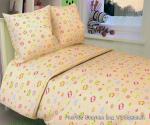 Постельное белье из бязи 125 г/м2 "Сказочная страна" 110*140 (диз.: 105 Совунья 1/1 бежевый)