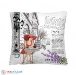 Декоративная подушка Кафе в Париже ПДД-02
