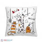 Декоративная подушка Весёлые коты ПДД-03