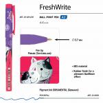 Ручка шариковая BRUNO VISCONTI "FreshWrite", СИНЯЯ, "Обнимающиеся коты", узел 0,7мм, 20-0214/39