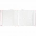 Фотоальбом BRAUBERG "Cute Baby" на 200 фото 10*15 см, под кожу, бумажные стр., бокс, розовый, 391141