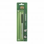 Карандаш чернографитный 2B KOH-I-NOOR, 1шт., "Sudoku", с резинкой, корпус ассорти, 1350