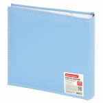 Фотоальбом BRAUBERG "Cute Baby" на 200 фото 10*15 см, под кожу, бумажные стр., бокс, синий, 391142