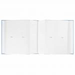 Фотоальбом BRAUBERG "Cute Baby" на 200 фото 10*15 см, под кожу, бумажные стр., бокс, синий, 391142