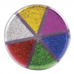 Блестки для декора (глиттер) ОСТРОВ СОКРОВИЩ, диспенсер с дозатором, 6 цветов по 10 грамм, 191372