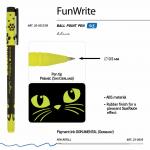 Ручка шариковая BRUNO VISCONTI "FunWrite", СИНЯЯ, "Черный кот", узел 0,5мм, линия 0,3мм, 20-0212/38