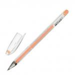 Ручка гелевая CROWN "Hi-Jell Pastel", ОРАНЖЕВАЯ ПАСТЕЛЬ, 0,8мм, линия 0,5мм, HJR-500P, ш/к 05986