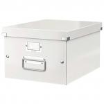 Короб архивный LEITZ "Click & Store" M, 200*280*370мм, лам. картон, разборный, белый, 60440001
