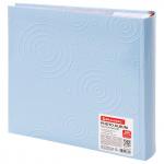 Фотоальбом BRAUBERG "Baby Boy" на 200 фото 10*15 см, тверд обложка, бум. стр, бокс, голубой, 391144