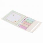 Блок и закладки клейкие ЮНЛАНДИЯ "Конфеты", НАБОР 75*75мм, 20л., 45*12мм,5шт.х20л., 111361