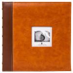 Фотоальбом BRAUBERG "Camel" на 500 фото 10*15 см, под гладкую кожу, коричневый, 391178