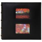 Фотоальбом BRAUBERG "Autumn" на 200 фото 10*15 см, под кожу, бумажные страницы, бокс, черный, 391191