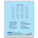 Тетрадь 12л. BRAUBERG КЛАССИКА NEW клетка, обложка картон, СИНЯЯ, 105686