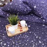 Наволочка бязь 206452 Песня звезд основа 2 фиолетовый в упаковке 2 шт