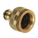 INBLOOM PROF+ Штуцер резьбовой для крана, с внутренней резьбой d1"-d3/4", латунь MY-313