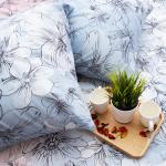 Наволочка бязь 206882 Унисон основа 2 бирюз в упаковке 2 шт