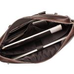 Деловая сумка Lakestone Bramley Brown из кожи для ноутбука