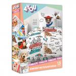 КПБ 1.5 поплин "Juno" (70х70) рис. 16075-1/16076-1/8672-5 Funny cats