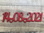 Дата на свадьбу 22 х 5 см