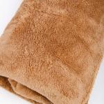 Плед "Короткий мех", коричневый, 220*240 см                             (no-100161)