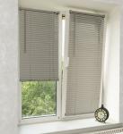 Жалюзи горизонтальные пластиковые RF-M-001, серебро                             (df-200514-gr)