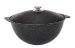 Казан для плова 7 л, АП (темный мрамор)