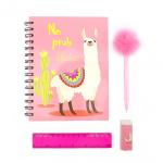 Набор канцелярских товаров Подарочный Лама 4 в 1