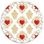 *Круг 15 см. Дольче Габбана white