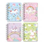 Записная книжка Единорог на спирали 60 л.