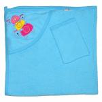 Детское полотенце с капюшоном, махровое "Черепашки"