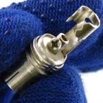 OXION антенное гнездо металлическое с защитой, пакет 10 шт. (OX-SKTF03PB)