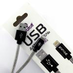 Кабель USB Lightning Krutoff Spring (1m) черный