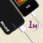 Кабель USB Lightning Krutoff Classic (1m) белый