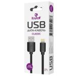 Кабель USB Lightning Krutoff Classic (1m) черный