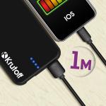 Кабель USB Lightning Krutoff Classic (1m) черный