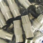 OXION переходник TV штекер-штекер, 9.52 мм, пакет 10 шт. (OX-ADPF005PB)