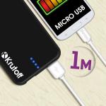 Кабель USB Micro Krutoff Classic (1m) белый
