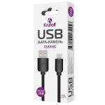 Кабель USB Micro Krutoff Classic (1m) черный