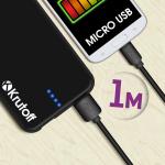 Кабель USB Micro Krutoff Classic (1m) черный