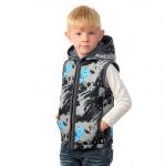 KIDS Жилет арт.1206-23 ВЕСТ/принт синий