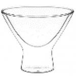 QWERTY Креманка стеклянная с двойными стенками Dolce 200 мл /12