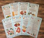 Комплект кухонных полотенец из рогожки Кулинарный гороскоп 35х60 см - 8 шт., хлопок 100%