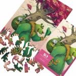 Деревянный пазл DAVICI 7-71-02-080 Зеленый медведь