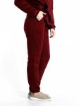 Брюки женские футер 3-х нитка с начесом "Рокси бордо"