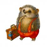 Деревянный пазл DAVICI 7-71-01-030 Ежик-путешественник