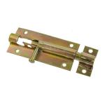 Задвижка дверная `Чибис, ЗДК - 80 круг, (желт цинк) (10511010/260520/0085460, КИТАЙ)