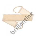 Brillantine Мочалка из ЛЮФЫ с ручками, белая размер 8*80см (201-010)