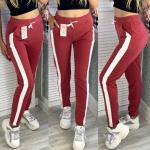 Брюки ЕЛЕНДИ с лампасом красные AN123