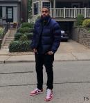 Мужская куртка стеганая на молнии синяя DH6-55