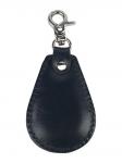Брелок из натуральной кожи темно-синий